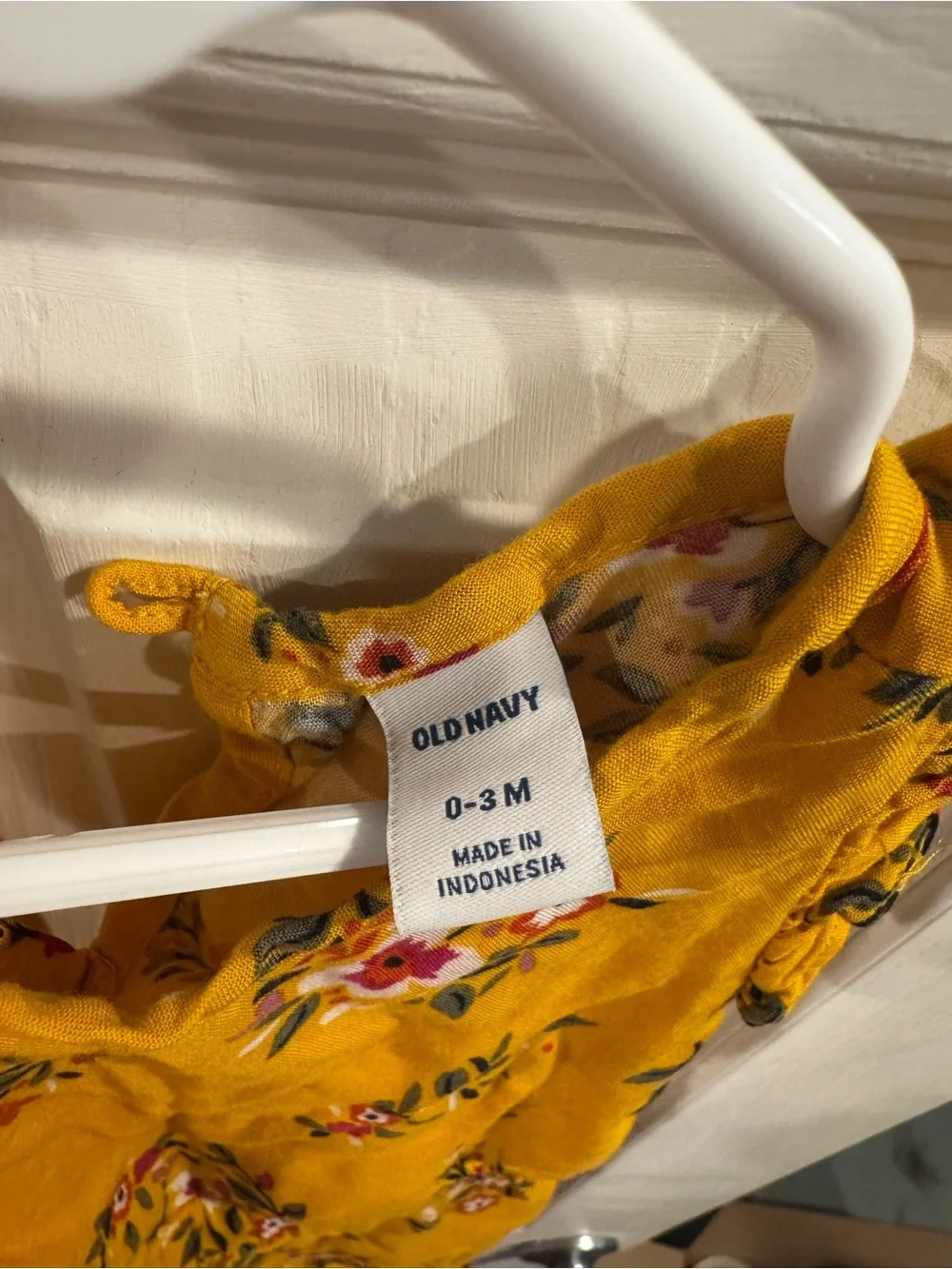 Baby Yellow Floral Romper - Sleeveless Summer Jumpsuit